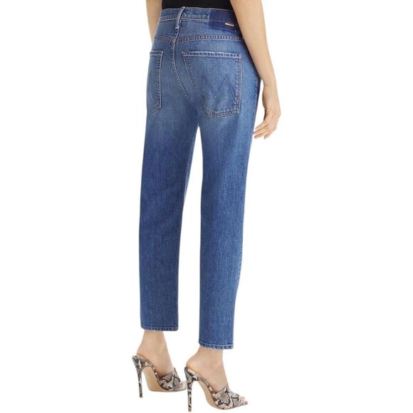 Mother The Scrapper Ankle Straight Leg Jeans Size 25 In Cowboys Don’t Cry - Picture 2 of 16